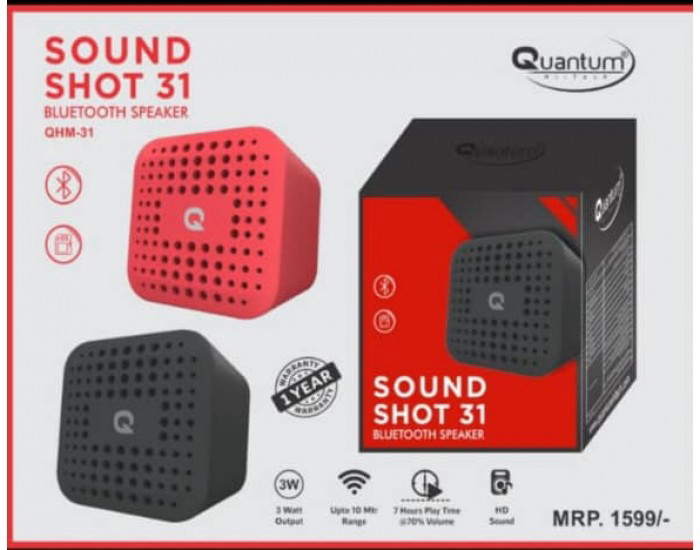 QUANTUM BLUETOOTH SPEAKER QHM31 (Q SONO TRIX 31)